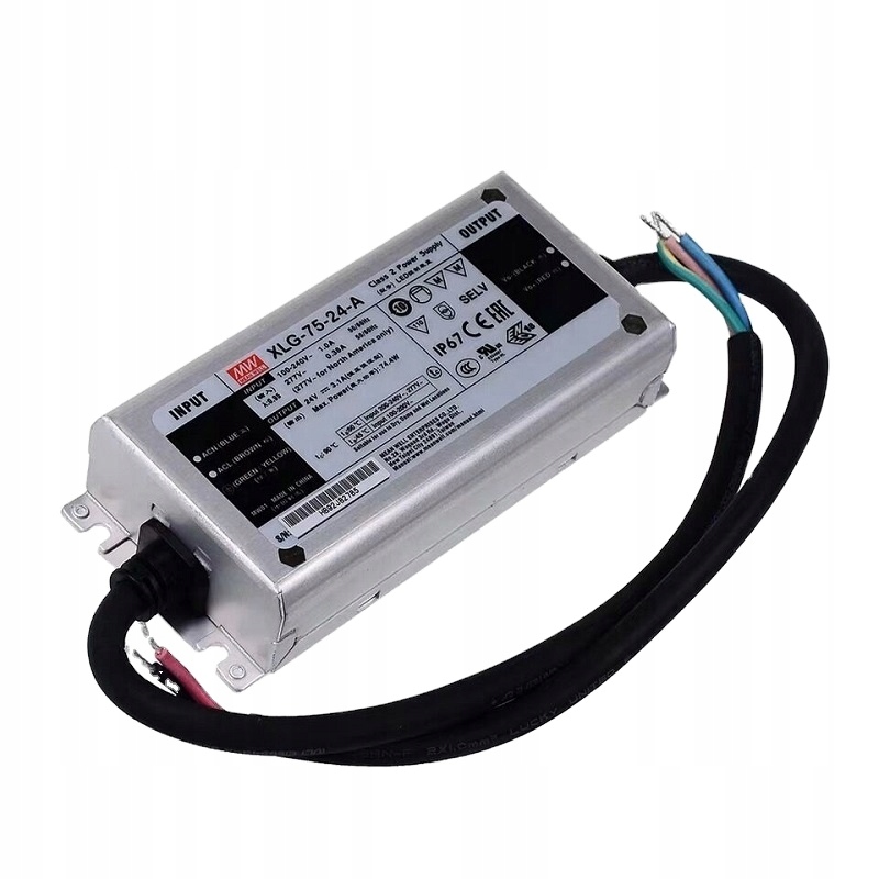 

Zasilacz Do Led 24V Mean Well IP67 75W XLG-75-24-A