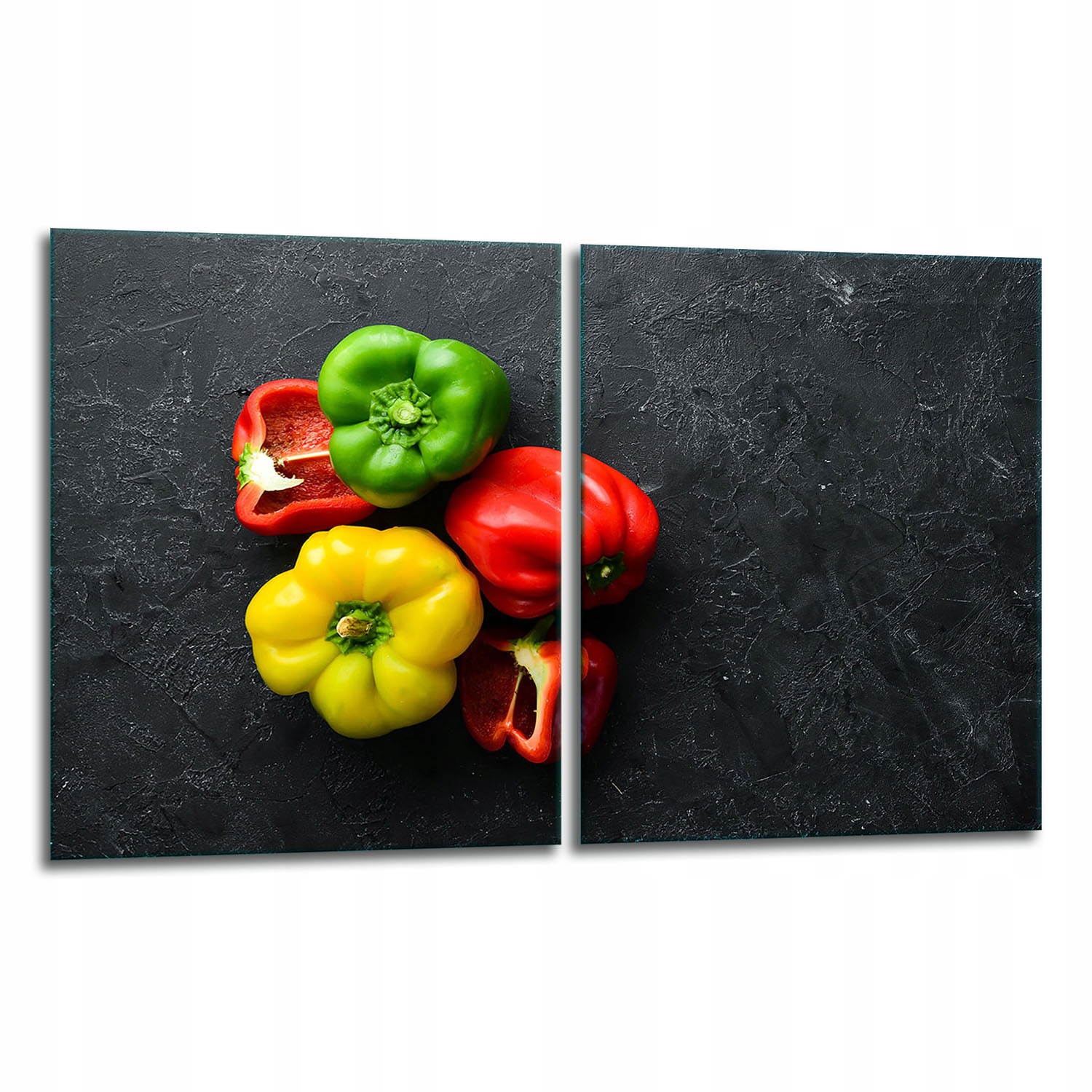 2x Skleněná Ochranná Deska Na Sporák 40x52 Paprika 7v1