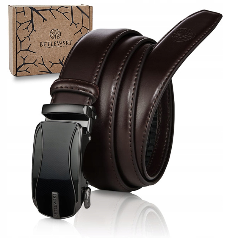 

Betlewski pasek skórzany klamra automat męski pas