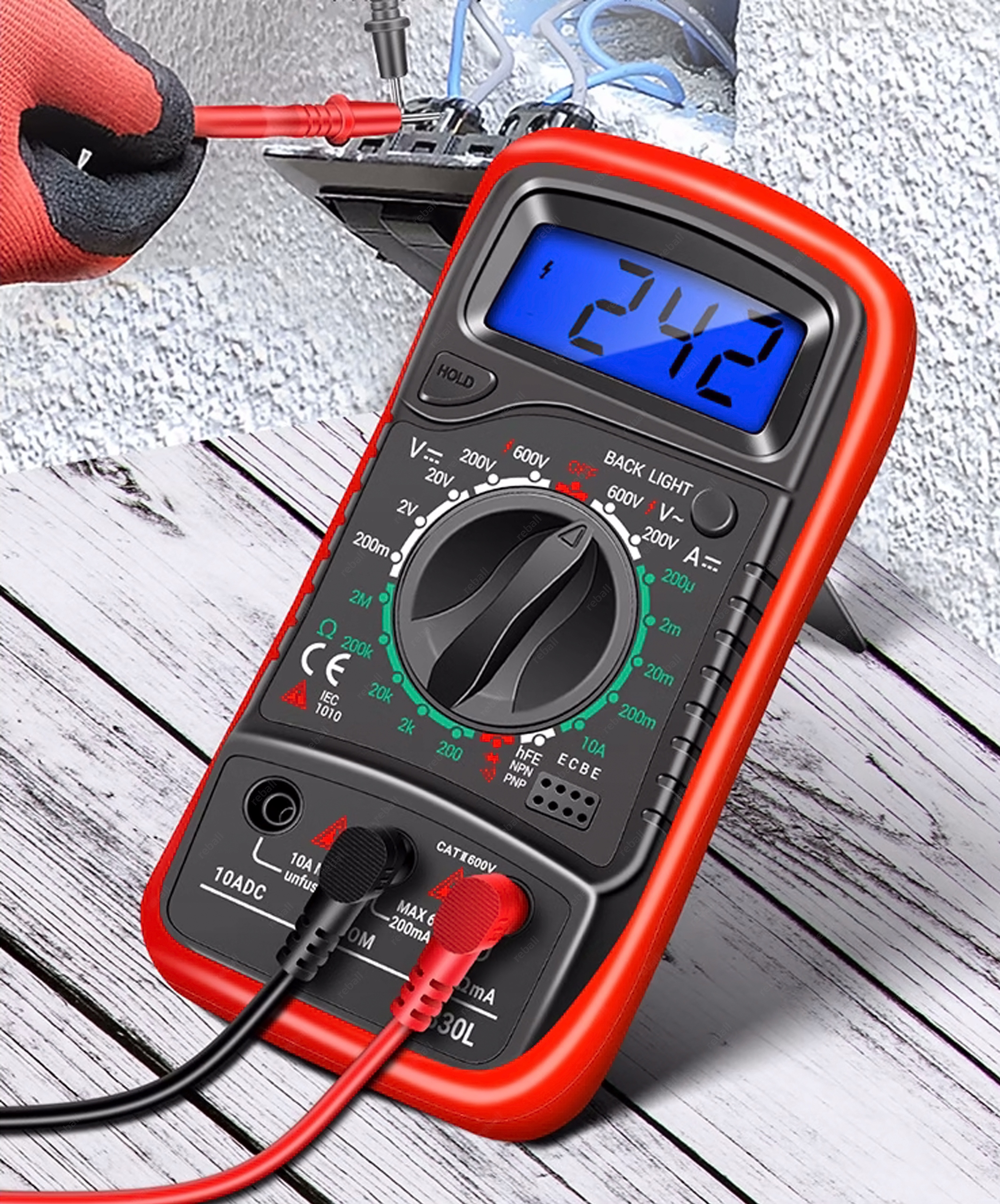 MULTIMETR MIERNIK ELEKTRYCZNY NAPIĘCIA PRĄDU + SASZETKA + ZESTAW NARZĘDZI Kod producenta MIERNIK PRĄDU NAPIĘCIA MULTIMETR ETUI ZESTAW