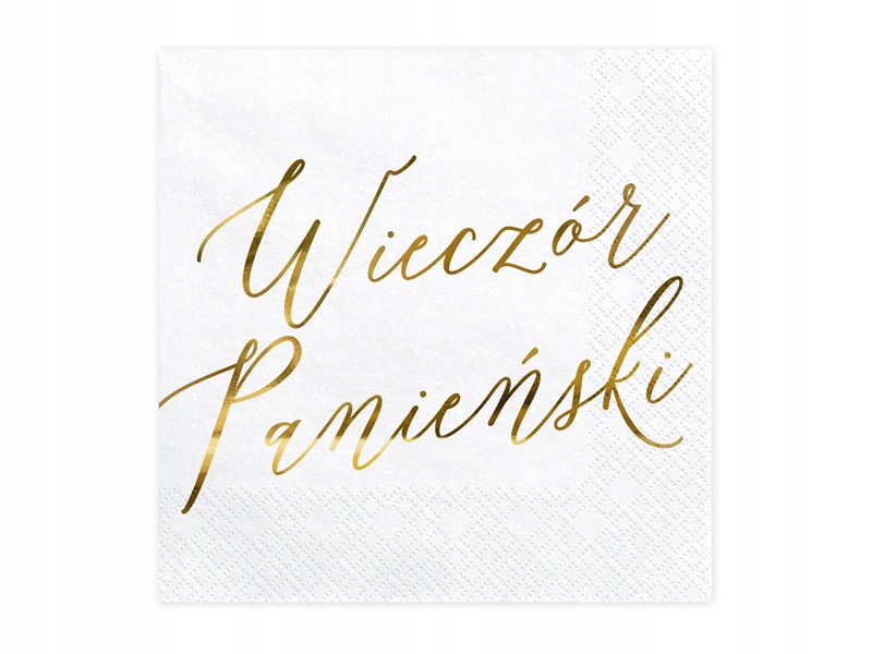 

Serwetki Wieczór panieński białe 33x33cm