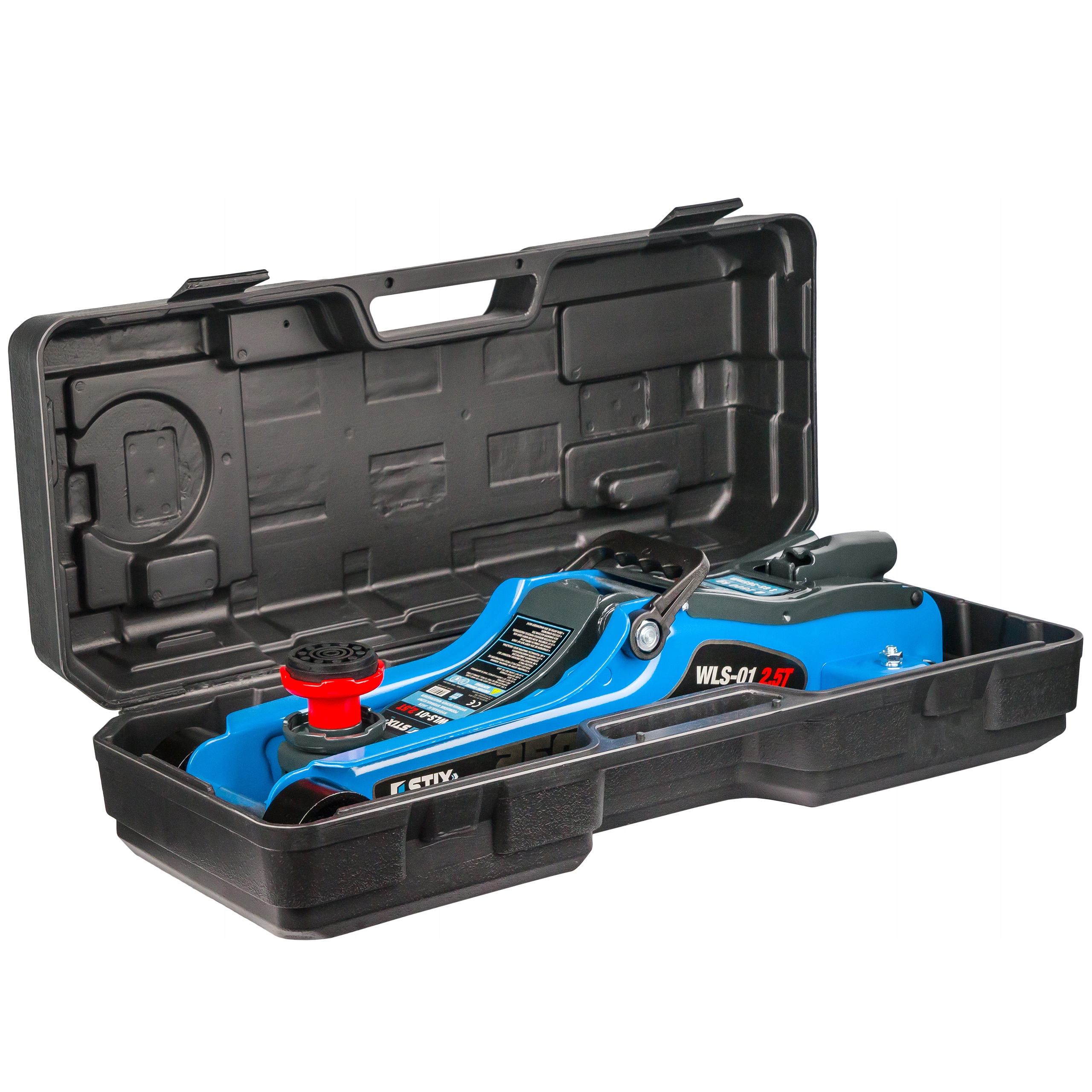 PODNOŚNIK SAMOCHODOWY HYDRAULICZNY WARSZTATOWY LEWAREK ŻABA 2,5T Z WALIZKĄ Marka Stix