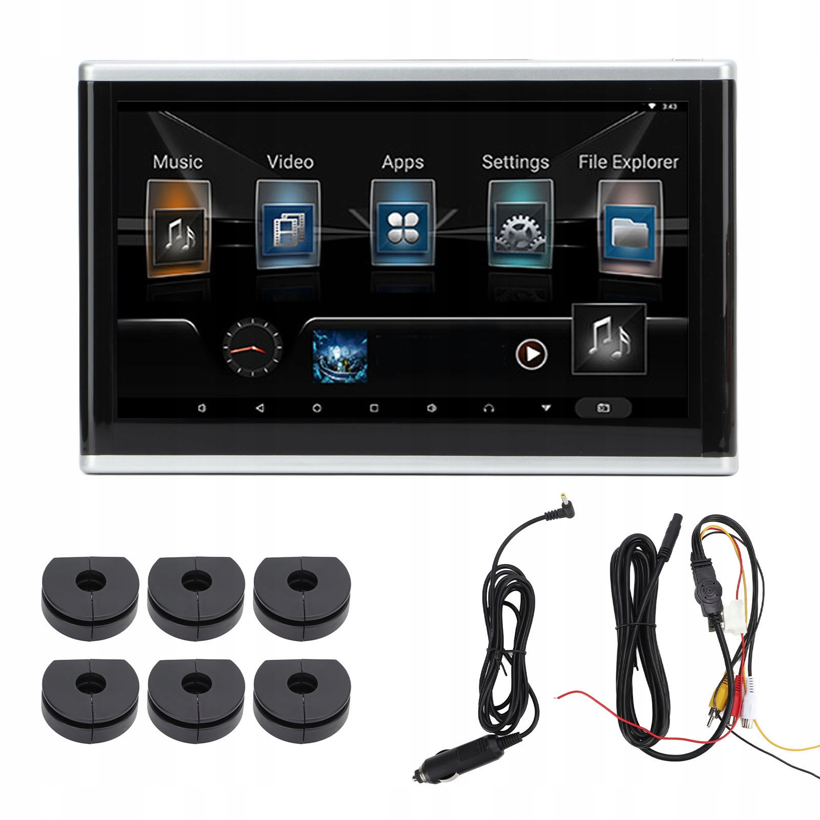 Opierka Hlavy Do Auta Monitor Android 9.0 2+32 G Vonkajší Monitor Opierky Hlavy