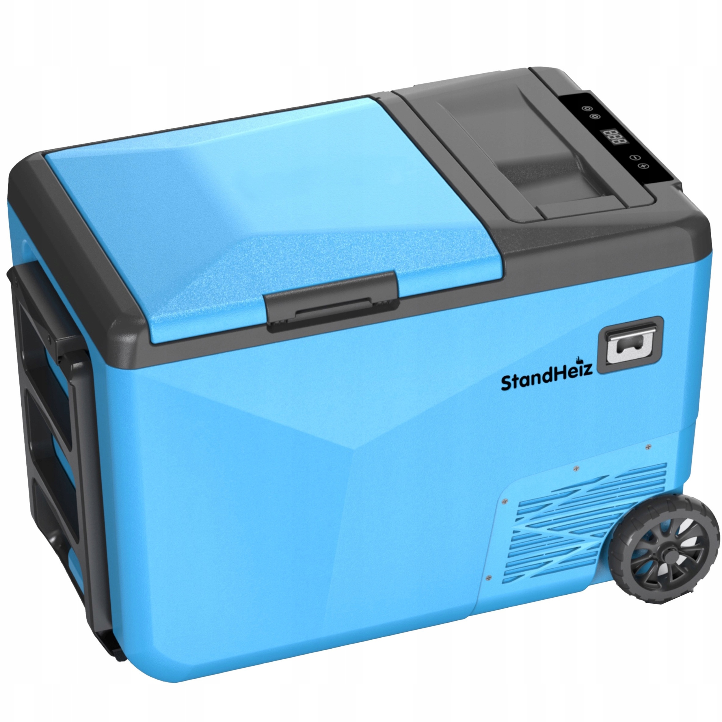 Autochladnička 32L 12/24V/230V Velká Modrá Mrazivá Dualzone Standheiz