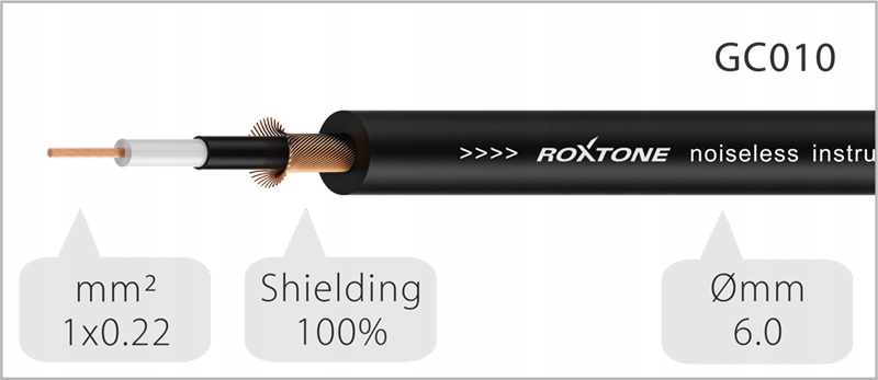 Kabel instrumentalny Jack - Jack SAMURAI 10 m Marka Roxtone