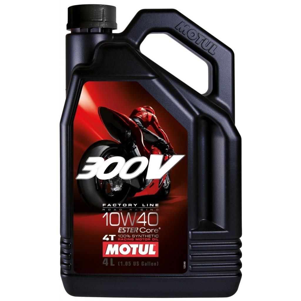 Motul 300V 4T Factory Line 10W40 syntetický olej 4 l