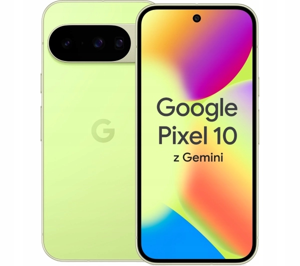Smartfon Google Pixel 10 12/128GB Ai 6,3'' 120Hz Lemongrass Limonkowy