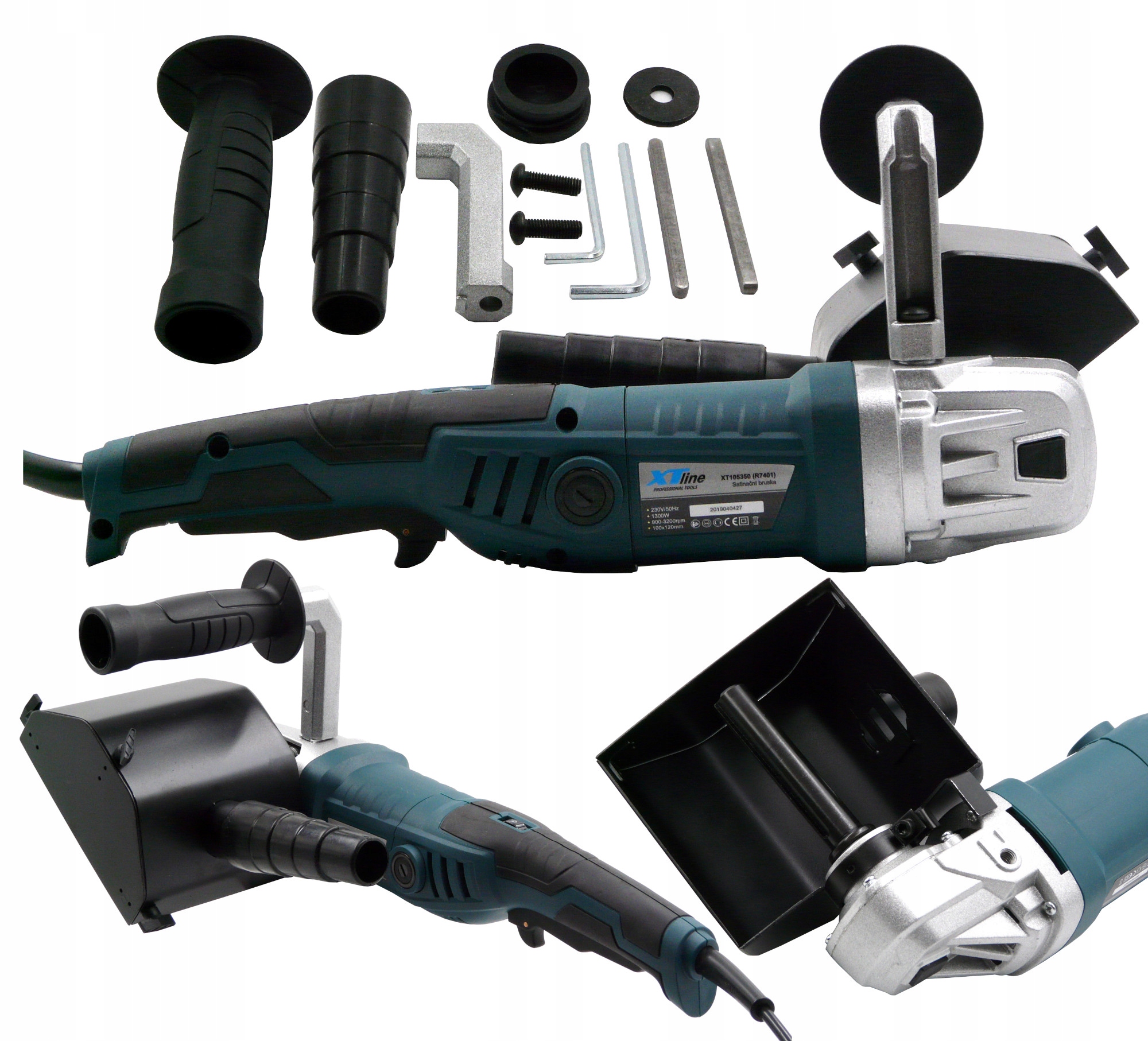 SATYNIARKA SZLIFIERKA WALCOWA DO POSTARZANIA RENOWACJI DREWNA 1300W XTline Maksymalna prędkość obrotowa 3200 RPM