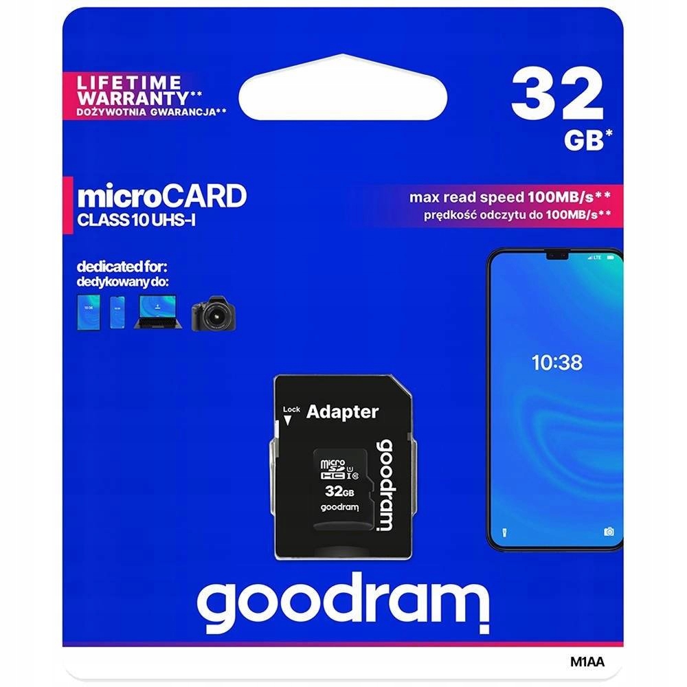 Karta pamięci GOODRAM microSD 32GB Class 10