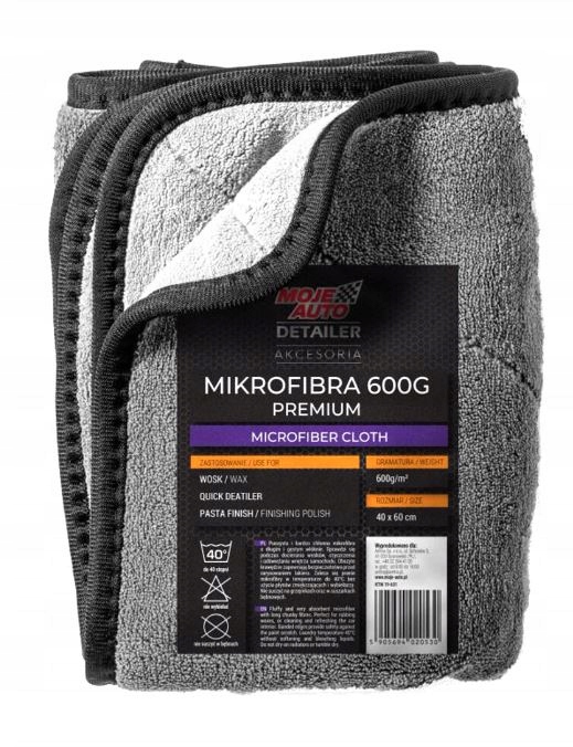 

Moje Auto Detailer Mikrofibra Premium 600G 60X40CM