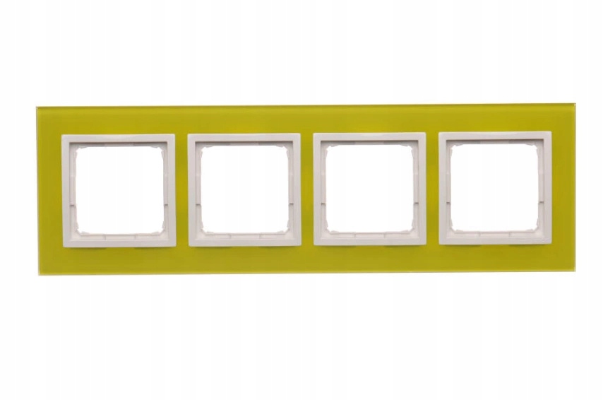 Kontakt Simon 54 Rámček štvoritý 4-hranný sklenený limetkový Sorbet