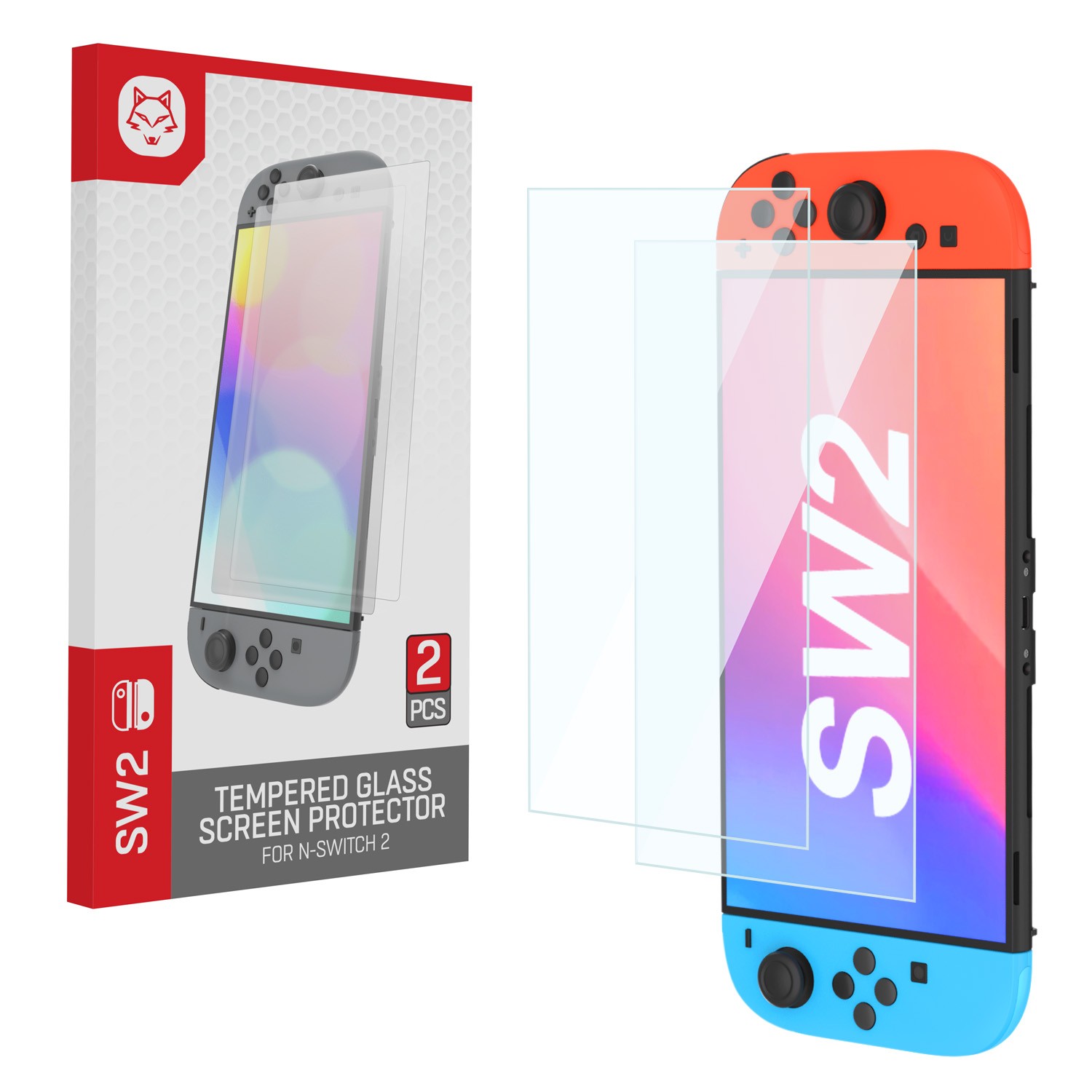 Szkło hartowane 2-pack 2 szt. 9H tempered glass Nintendo Switch 2
