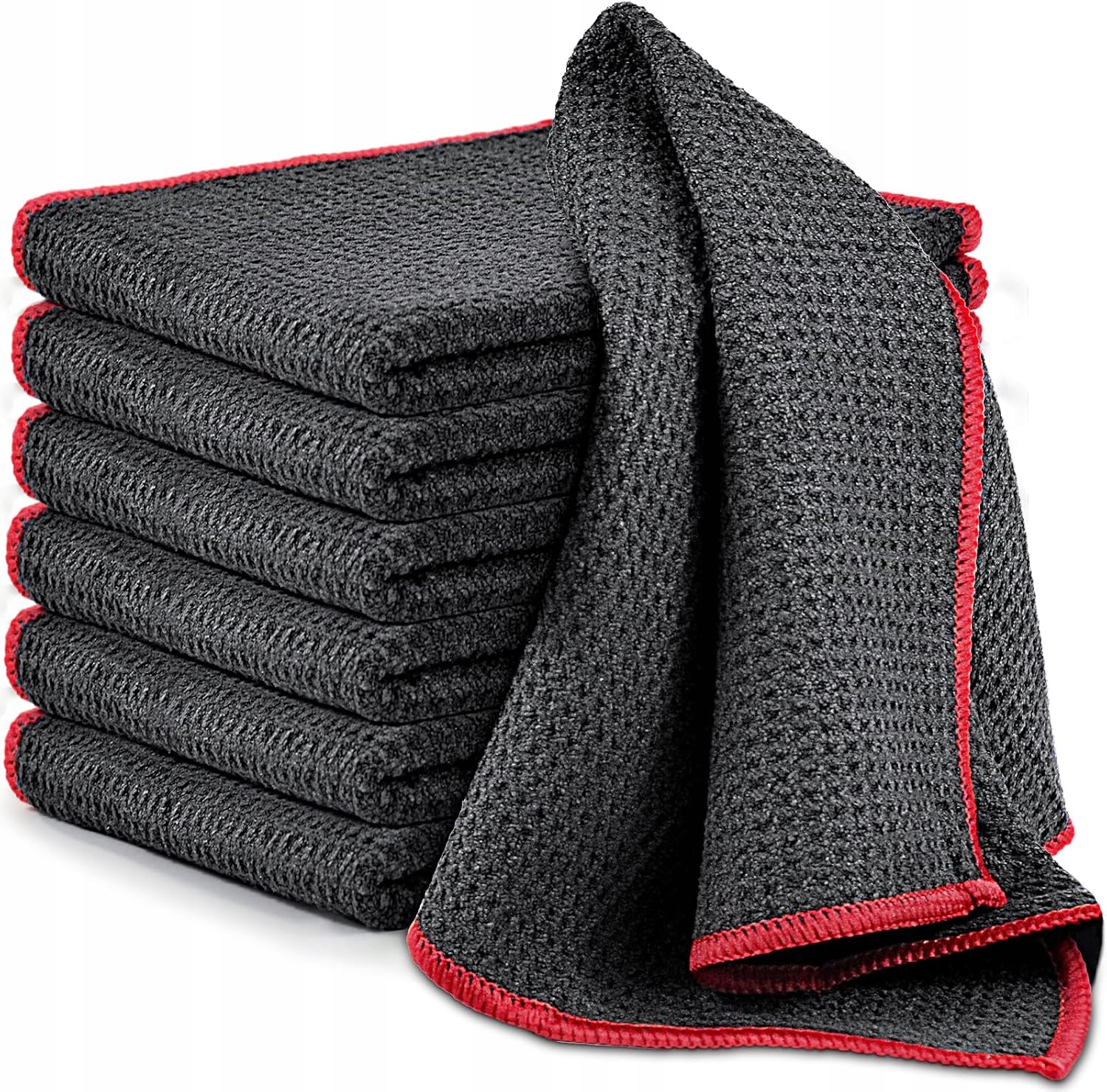 Utěrky Z Mikrovlákna 6 Kusů Waflové Na Okna Kuchyňského Nádobí Bez Šmouh 30x30