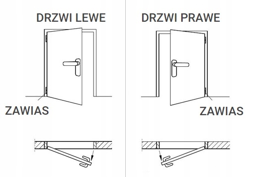 OŚCIEŻNICA STAŁA FUTRYNA DO DRZWI RÓŻNE KOLORY Maksymalna grubość muru 90 mm