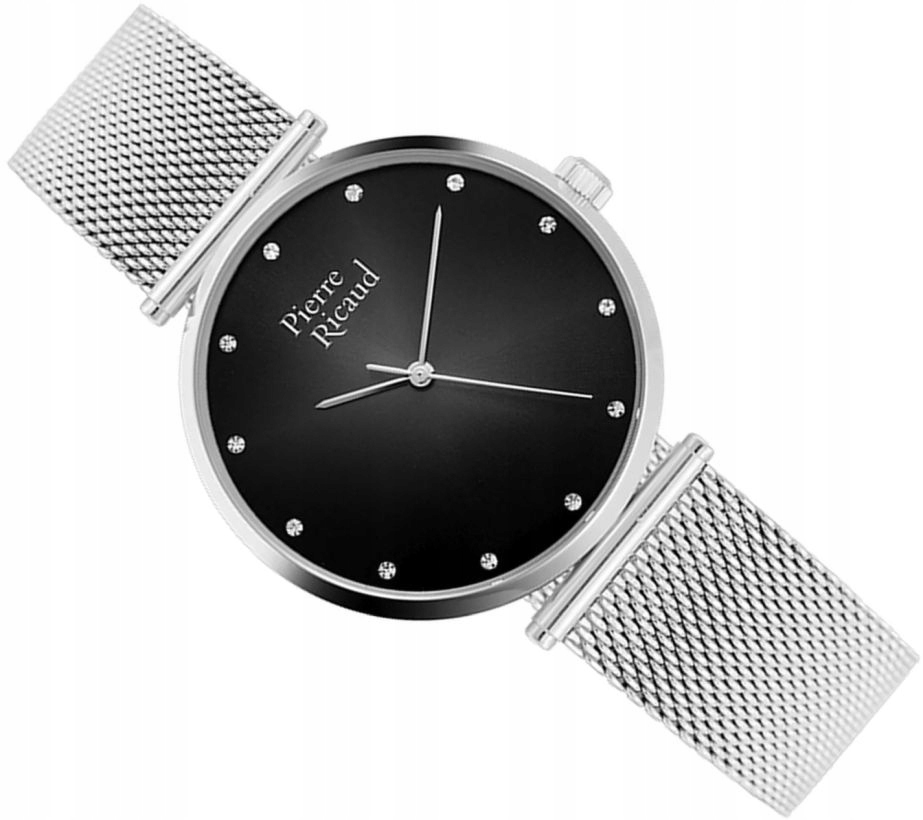 Elegantní A Módní Dámské Hodinky Pierre Ricaud P22035.5144Q Mesh Křišťály