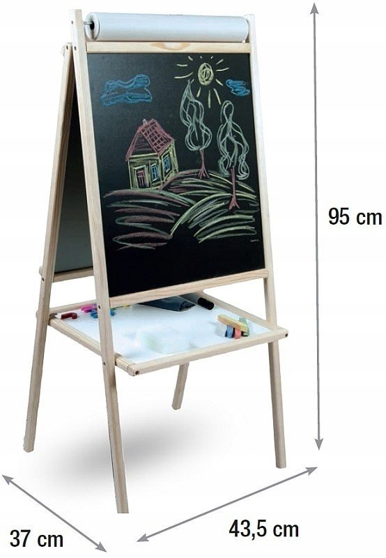 TABLICA 4w1 MAGNETYCZNA KREDOWA PAPIER GRATISY Marka 3toysm