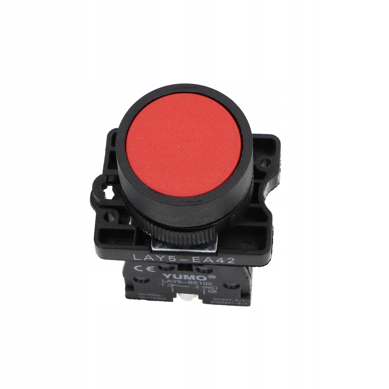 Przycisk kryty czerwony NC LAY5-EA42