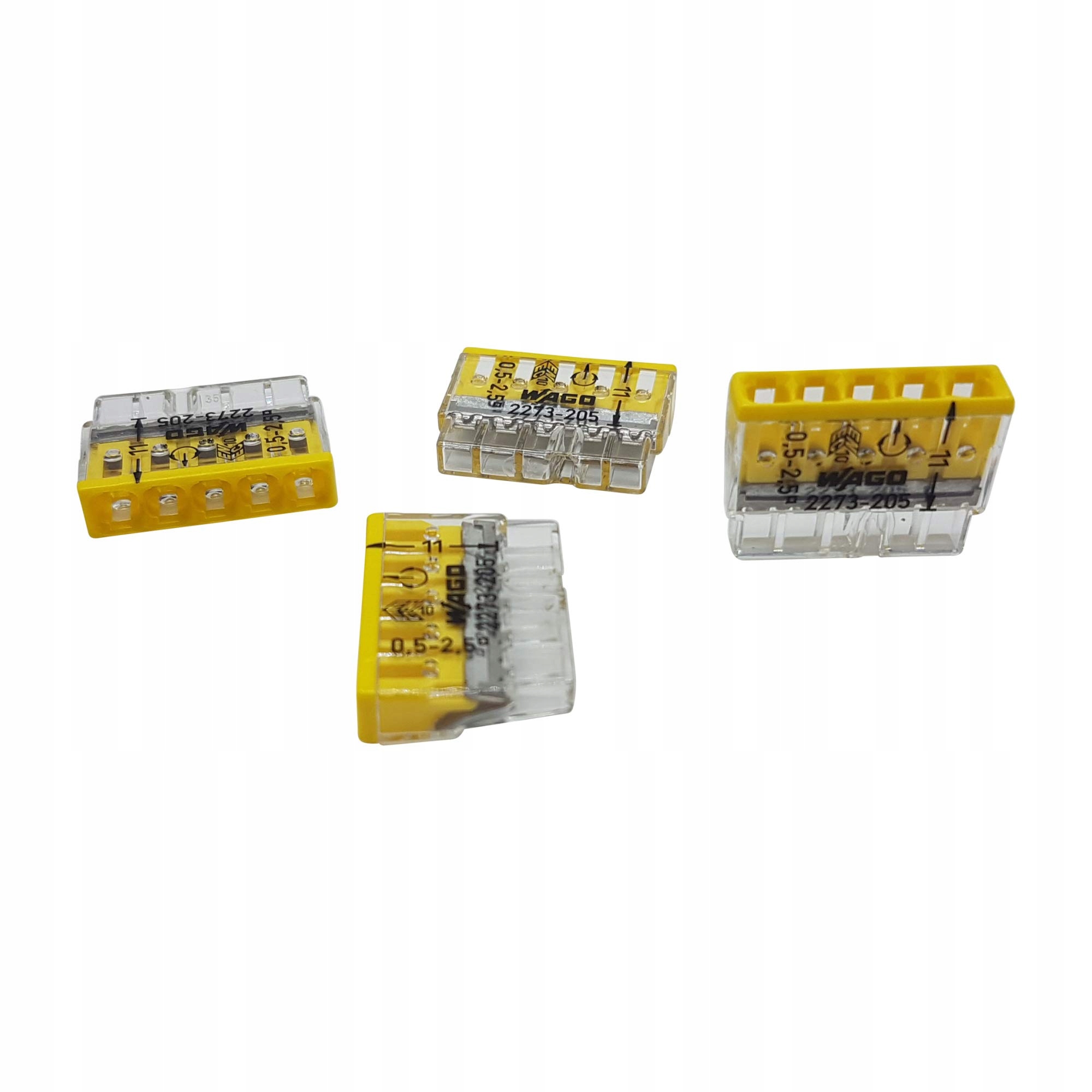

Wago 2273-205 Szybkozłączka Drut 5x0,5-2,5mm² 4szt