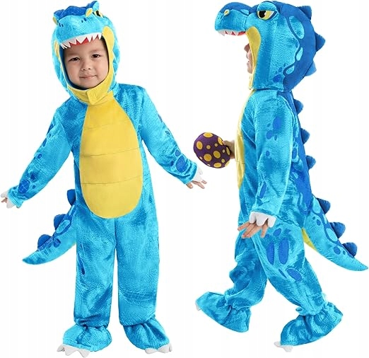 Zielony T Rex Dinozaur Kostium Dla Dzieci 1,5-2 latka 90 cm