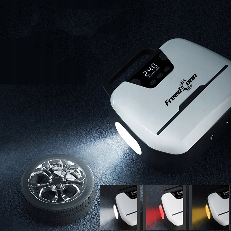 KOMPRESOR SAMOCHODOWY ROWEROWY 12V / 230V POMPKA SPRĘŻARKA LED LCD LATARKA Kod producenta ATJ-1866