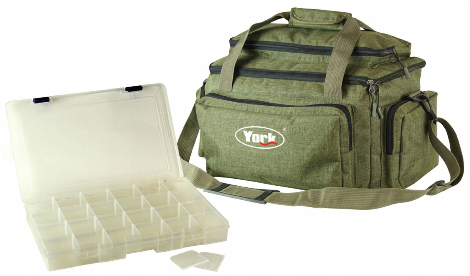 Torba Wędkarska York Green Z Pudełkiem 40 x 22 x 22 CM