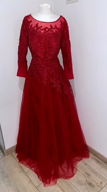 Zdobená Tylová Krajková Šaty Pro Nadýchané 48 50 4XL 5XL