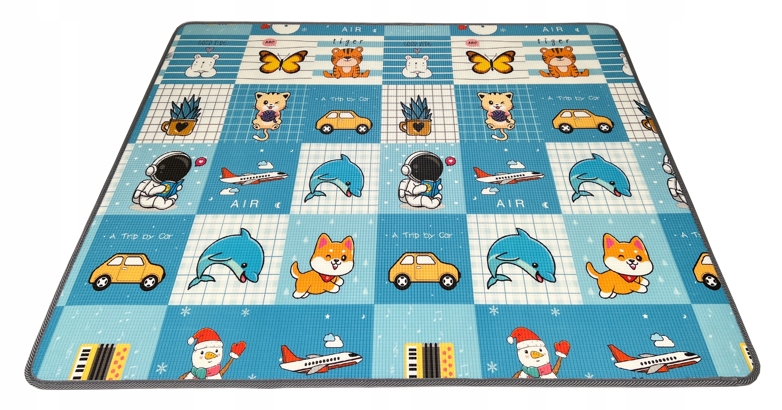 MATA EDUKACYJNA PIANKOWA DLA DZIECI DWUSTRONNA XPE 180x150 GRUBA 1CM Wiek dziecka 0 +