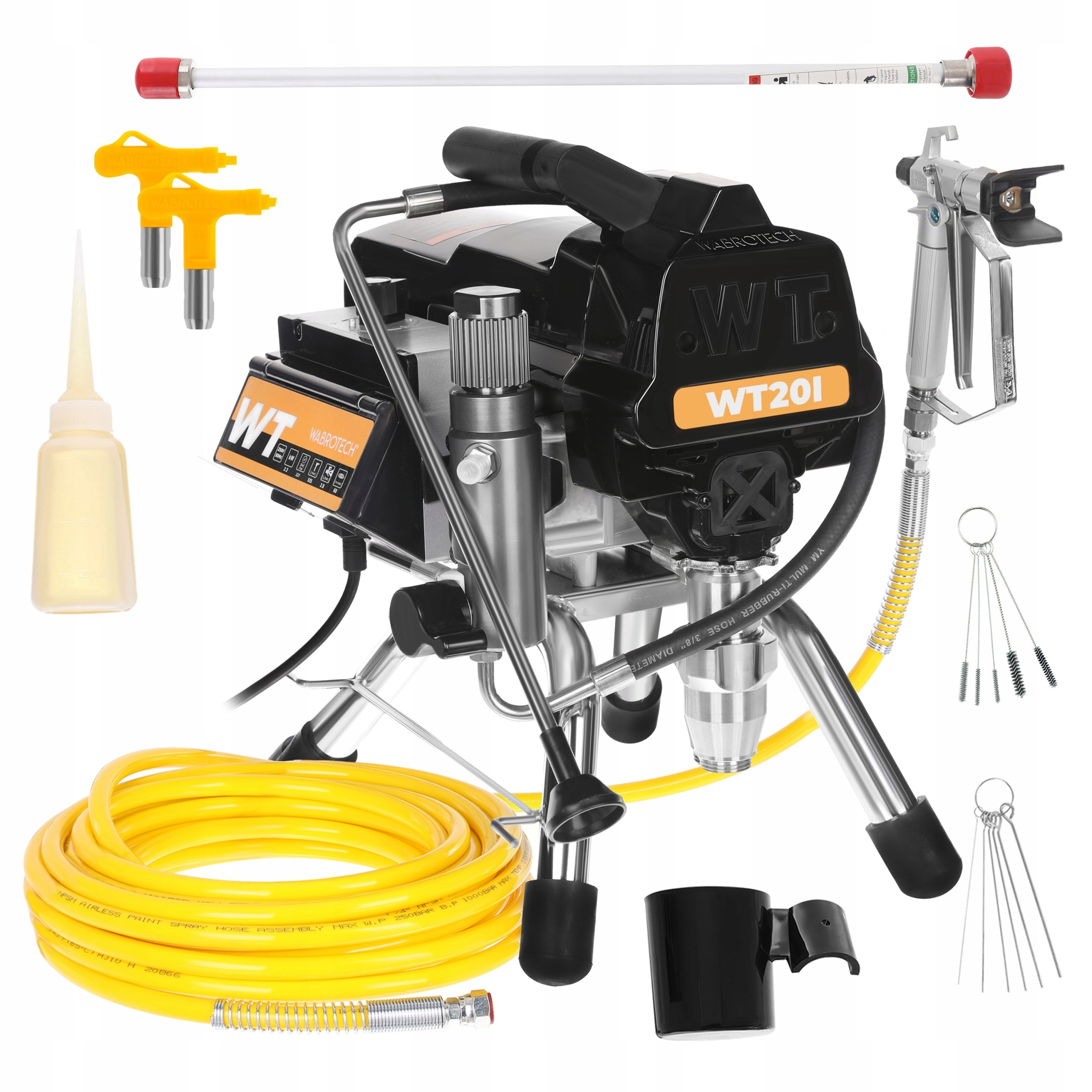 Hydrodynamický malířský agregát Wabrotech WT20i 1100W 210bar 2L/min, sada