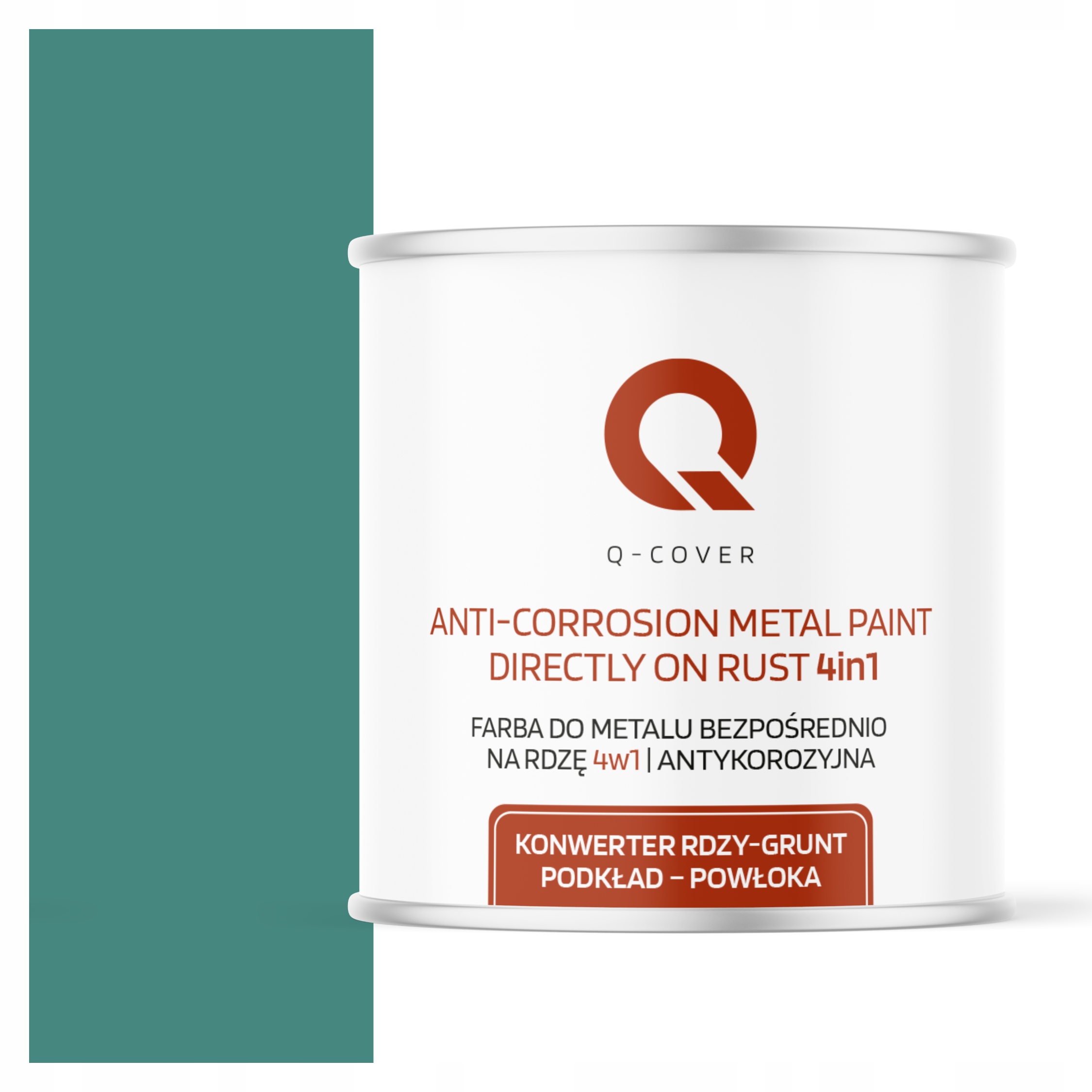 Farba Na Kov Na Liatinu 4v1 Mätová Tyrkysová Ral 6033 Satén 2.5L