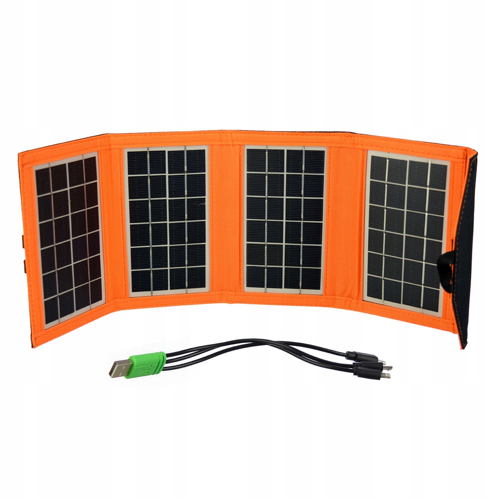 ŁADOWARKA SOLARNA SKŁADANY PANEL SŁONECZNY USB Model 6180