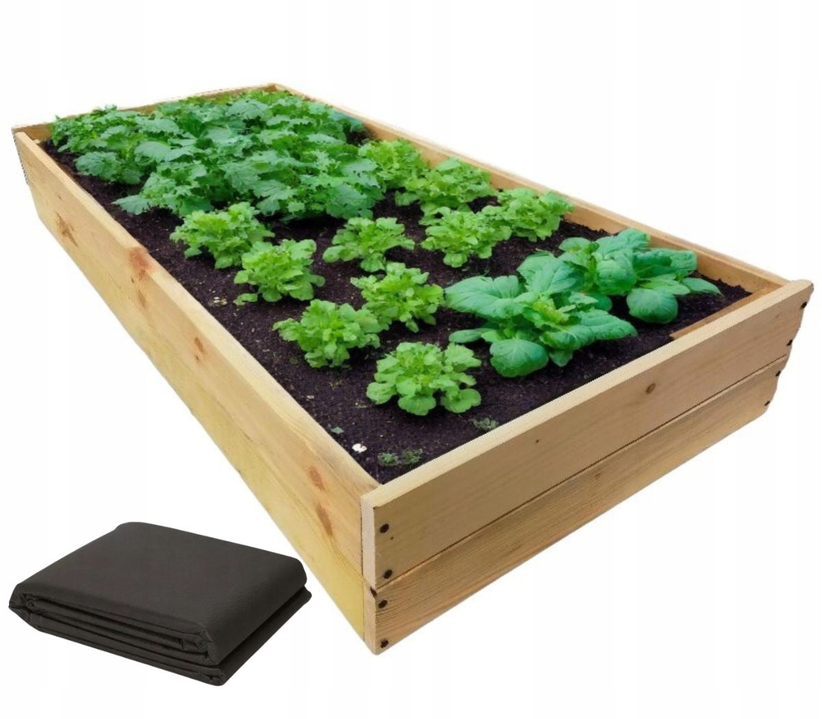 Warzywniak Zielnik Skrzynia Na Warzywa Inspekt Drewniany 60x120 Niski 18cm