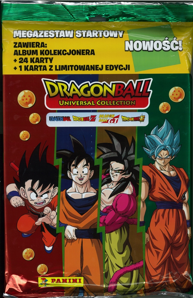 DRAGON BALL UNIVERSAL COLLECTION MEGAZESTAW STARTOWY KARTY SASZETKI ALBUM Wydawnictwo PANINI