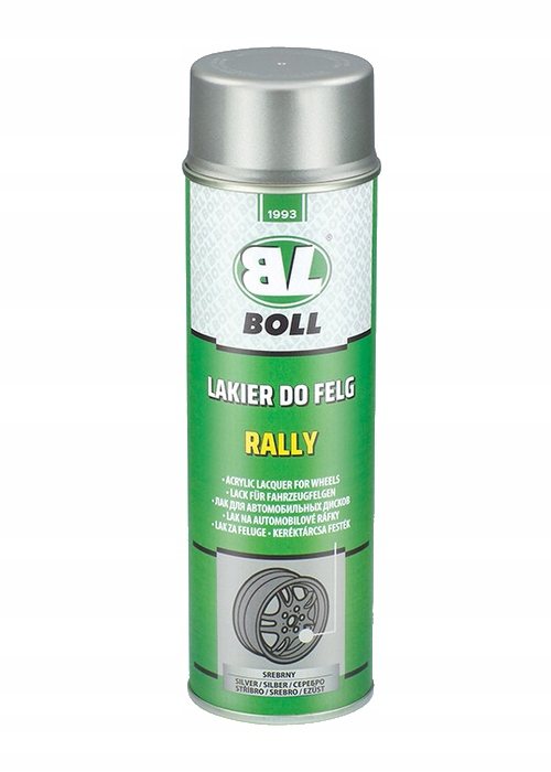

Boll Lakier do felg srebrny Rally Spray 500ml