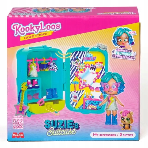 KookyLoos lalka Suzie z walizką suitcase figurka Marka Magicbox