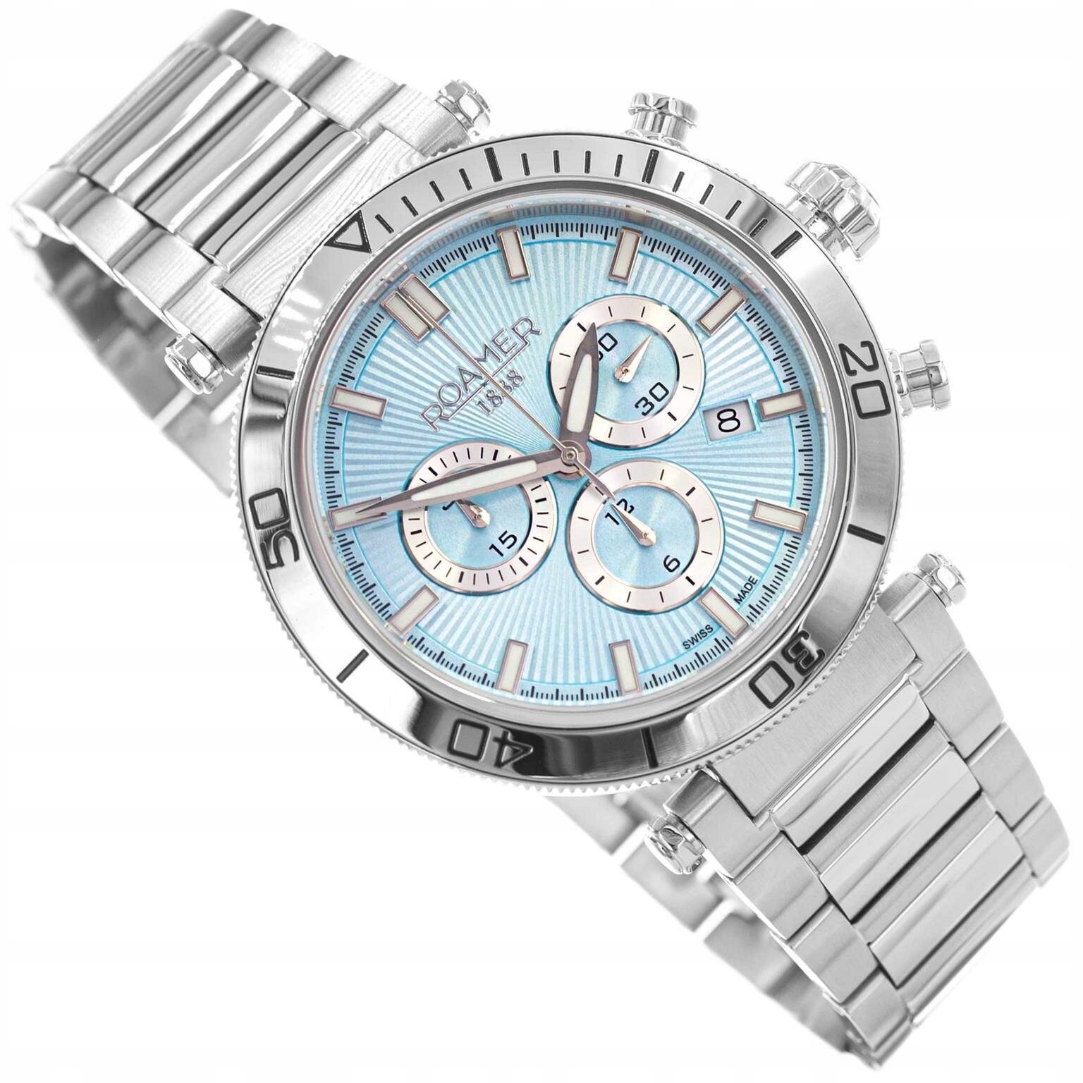 Pánské Hodinky Roamer Toscana 994837 41 05 20 Chronograf Datumovka Náramek