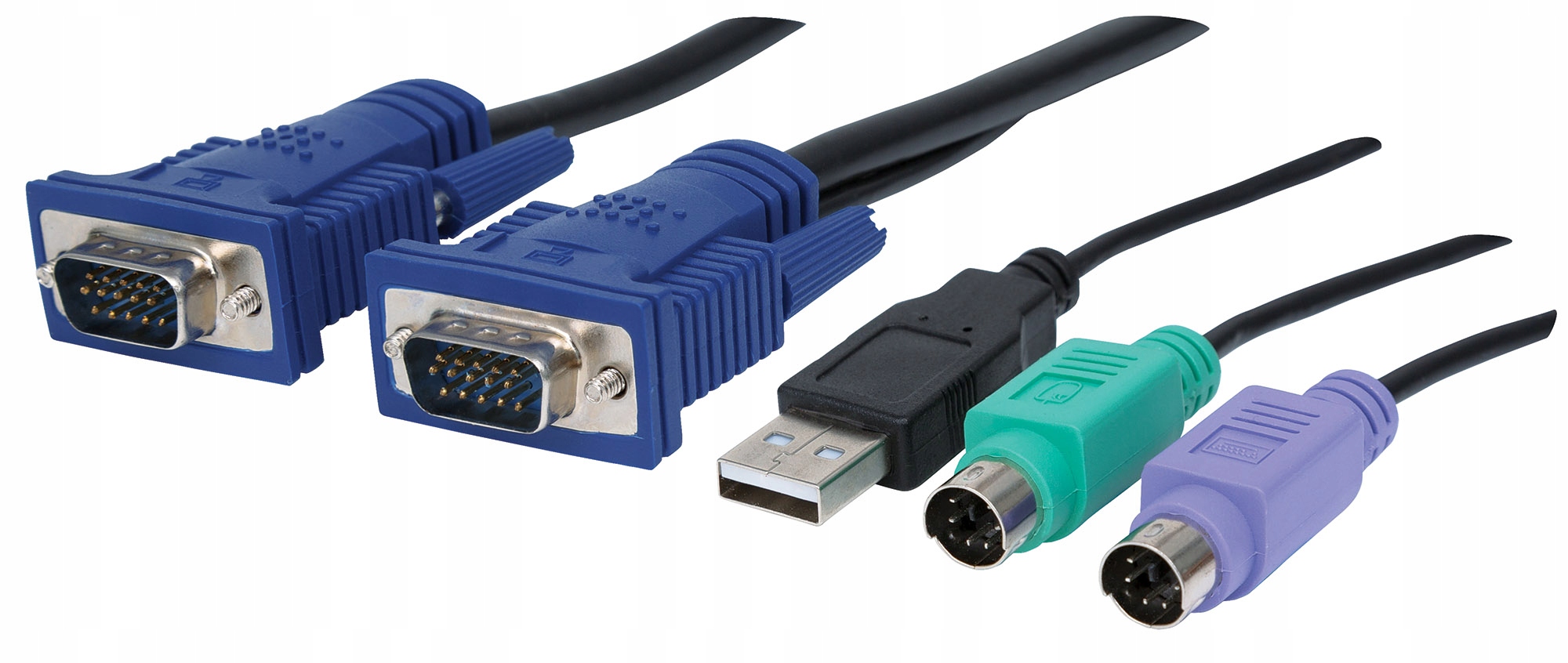 Intellinet Przełącznik KVM VGA/USB/PS2 8x1 z OSD Rackowy Złącza konsoli PS/2 USB A VGA (D-Sub)
