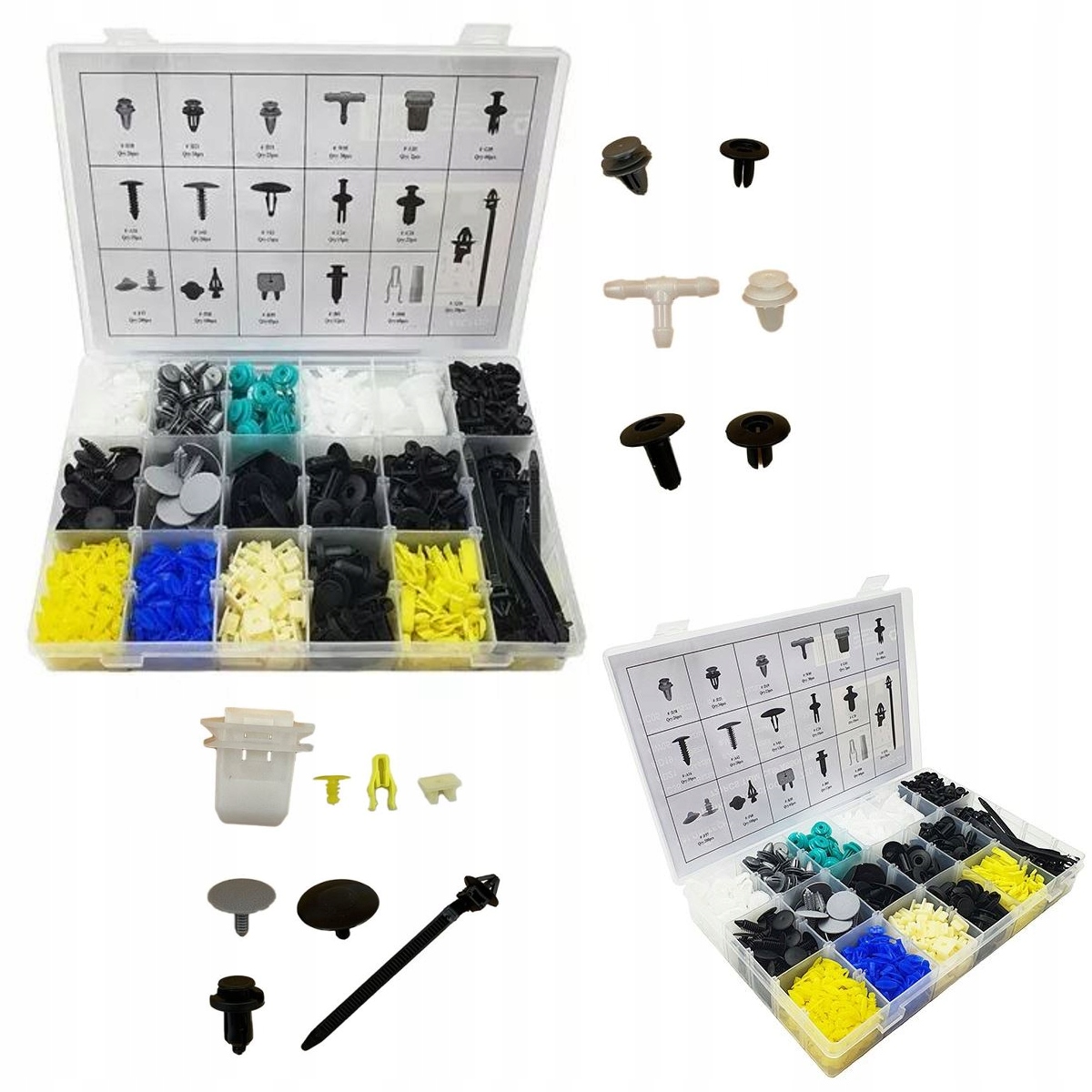 SPINKI SAMOCHODOWE KLIPSY KOŁKI DO AUTA 720EL