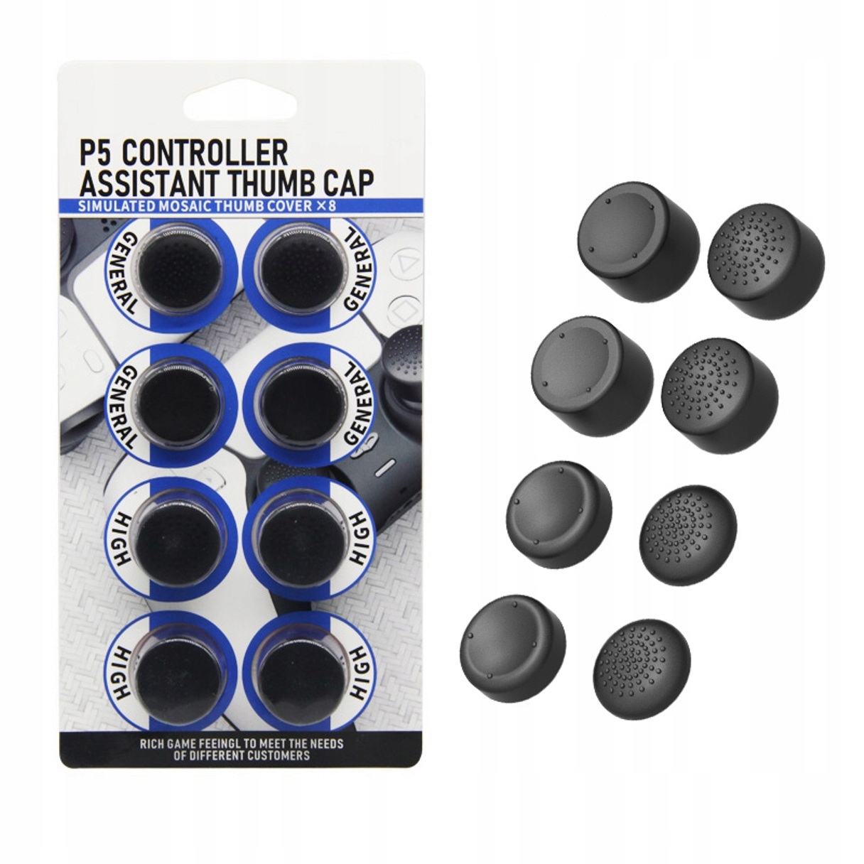 

Zestaw 8 nakładek na analogi pada PS5 DualSense