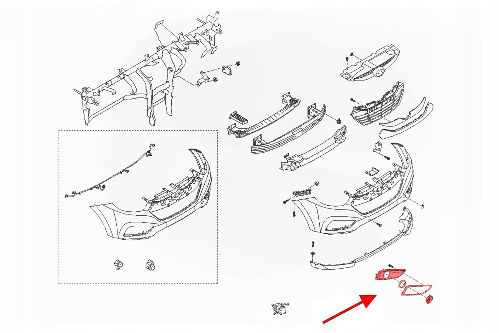 HYUNDAI ix35 LM ZAŚLEPKA HALOGENU PRAWA 865862Y000 Typ samochodu Samochody osobowe