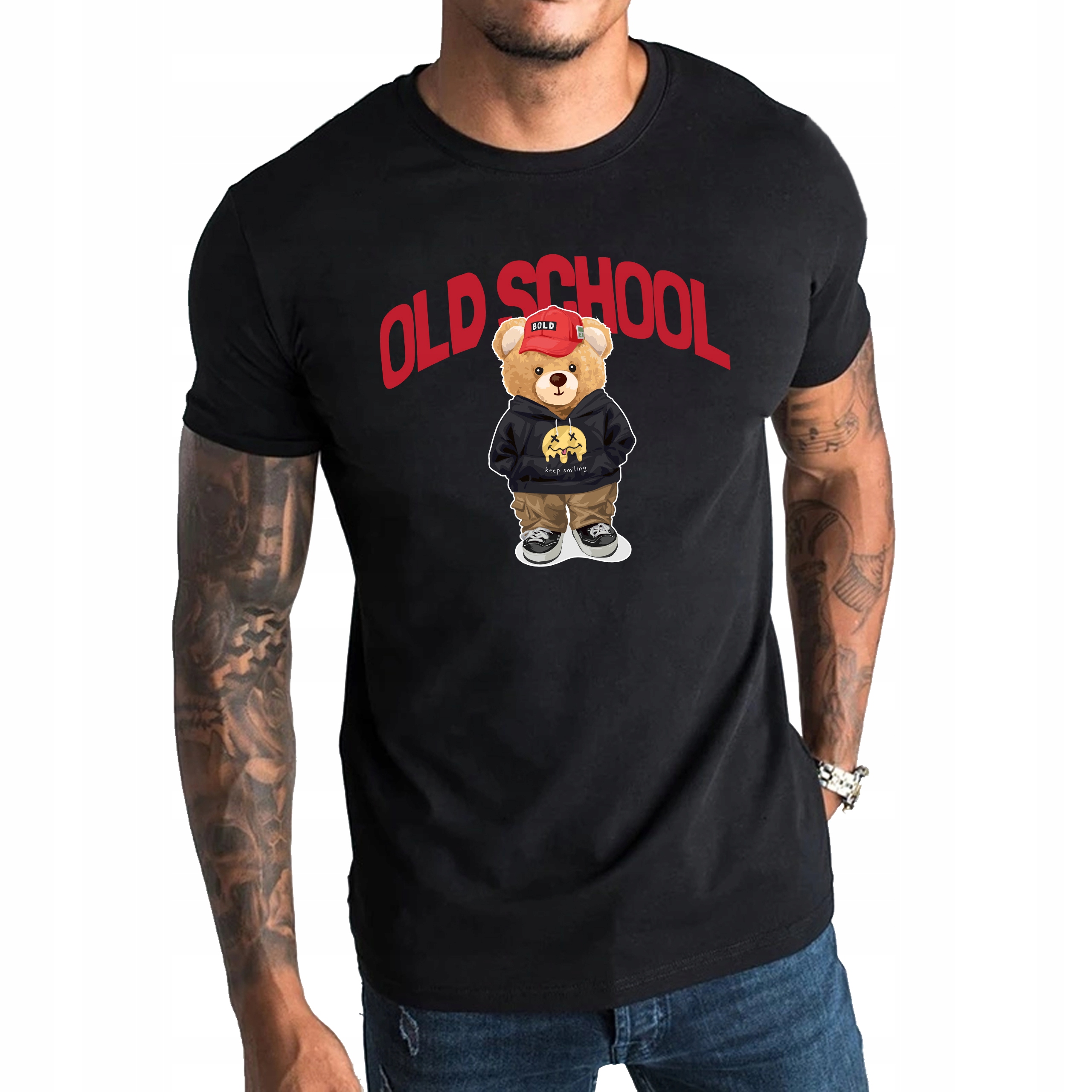 

T-shirt koszulka Old School Miś 4XL