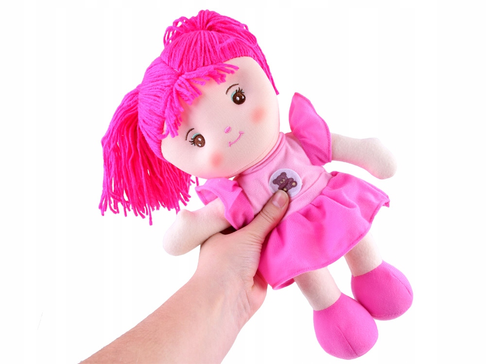 lalka szmacianka 33cm  różowa ZUZIA ZA3853 RO — 5