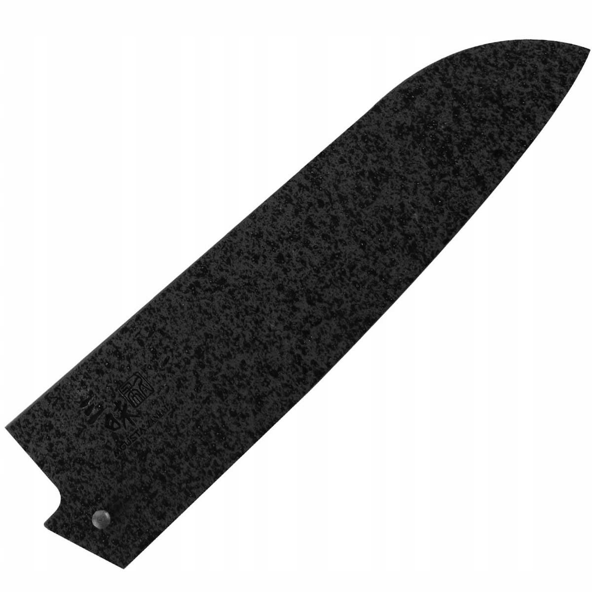 Mcusta Zanmai Japonská drevená Saya Black chránič na nôž Santoku 18 cm