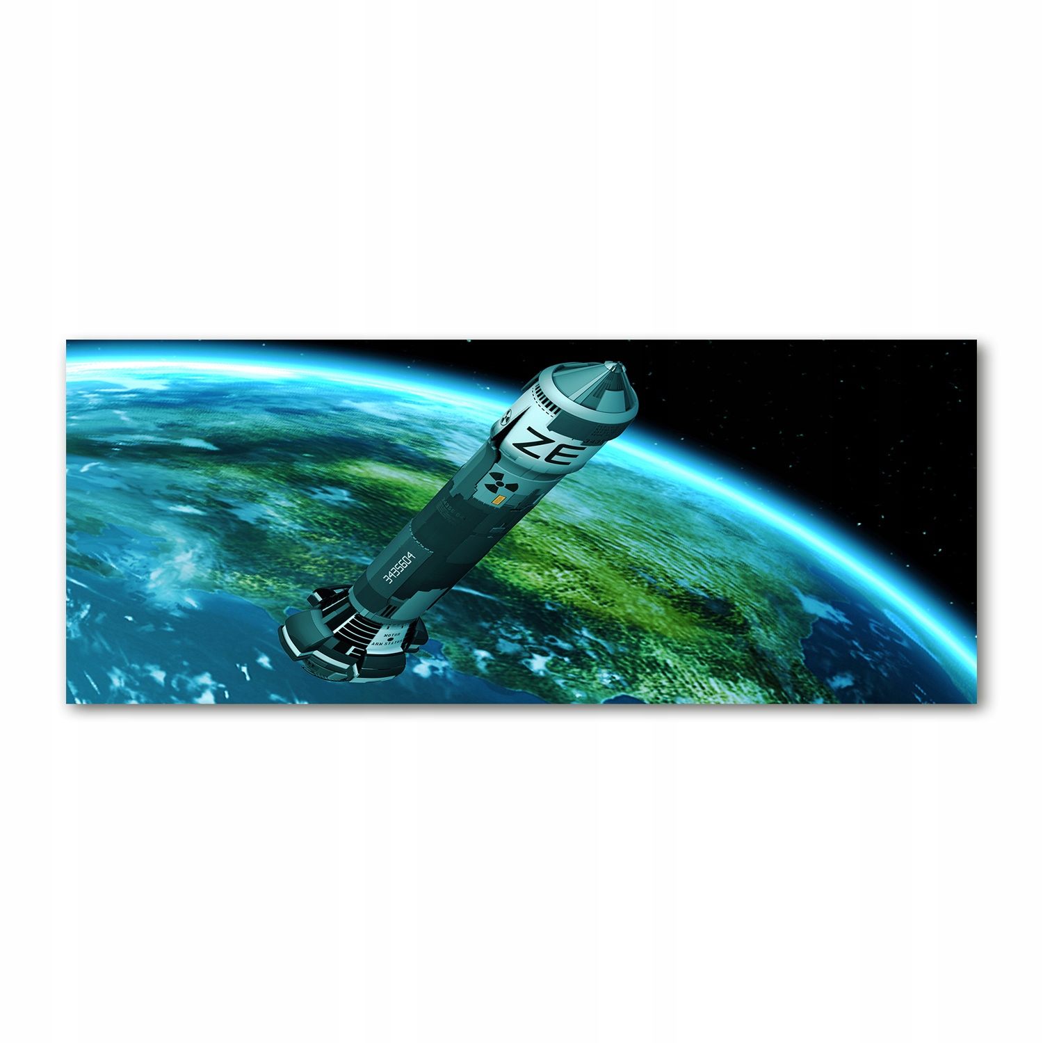 Fotoobraz sklo akryl Jaderná raketa 125x50 cm