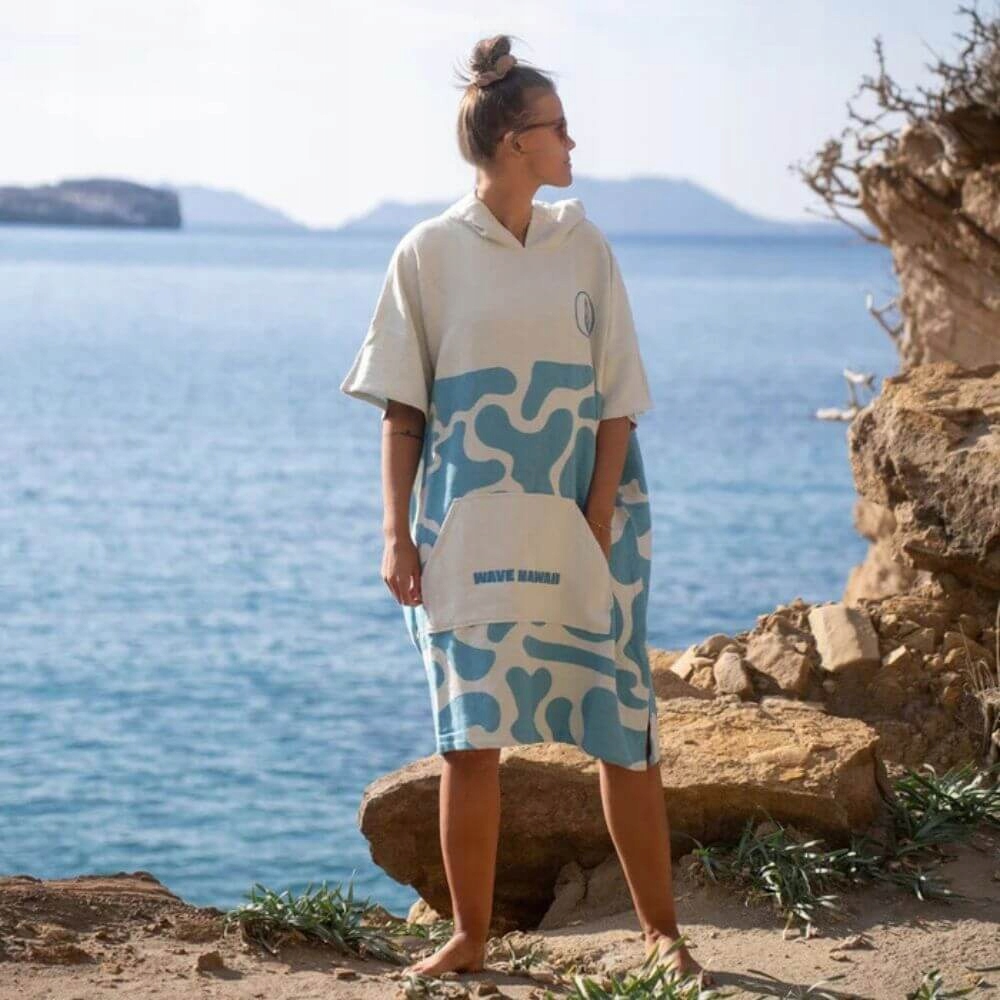 Pončo Wave Hawaii NatureLite Beach Ocean Camou L/XL