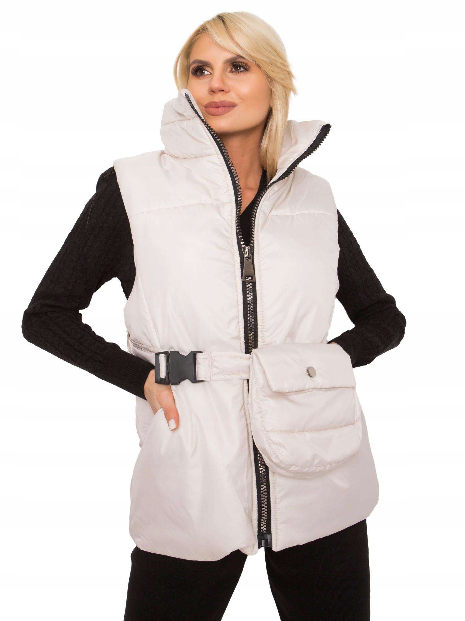 

Ciepła Kamizelka Damska Puchowa Z Paskiem - L/XL