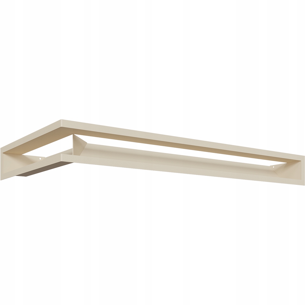 Ventilační mřížka krbová Luft rohová pravá 40x80x9 krémová
