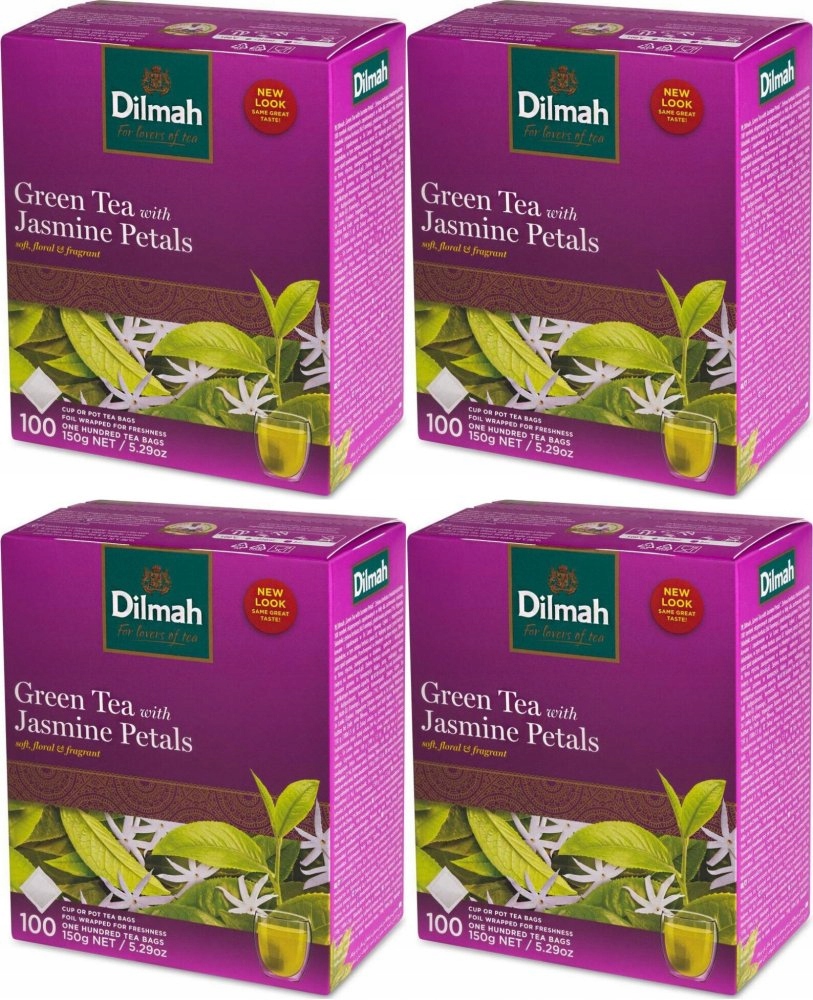 Herbata zielona Dilmah Jasmine jaśminowa 4x100szt