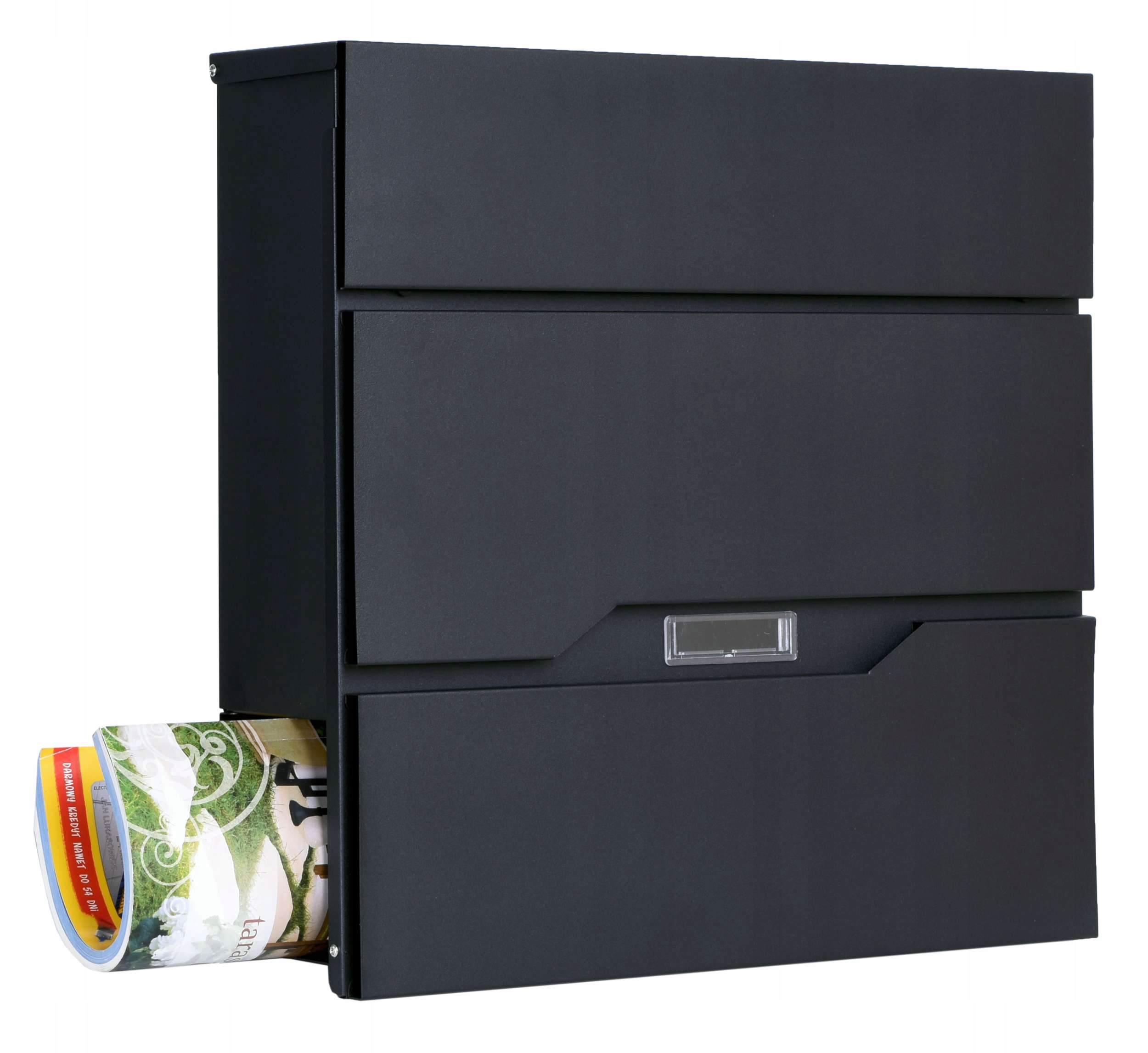 Poštovní Schránka Na Dopisy, Vnější Noviny, Kovová Okénka, Černá