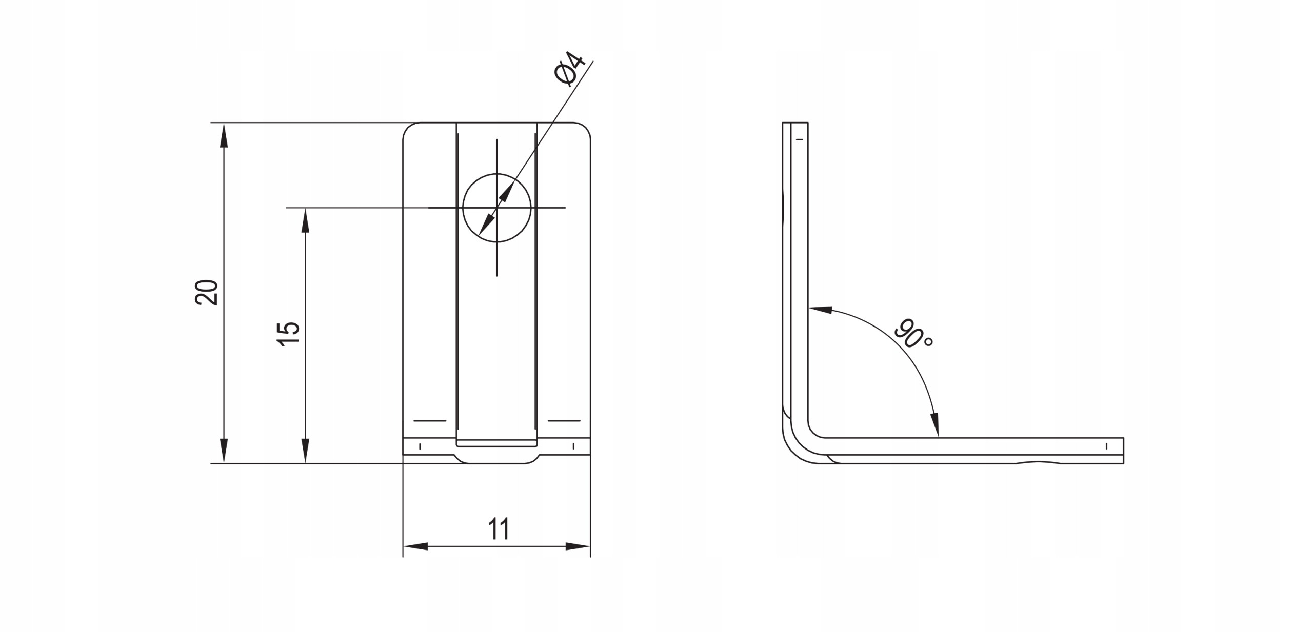 4 SZT KĄTOWNIK MEBLOWY ZŁĄCZE KOMANDOREK CALVADOS Marka inna