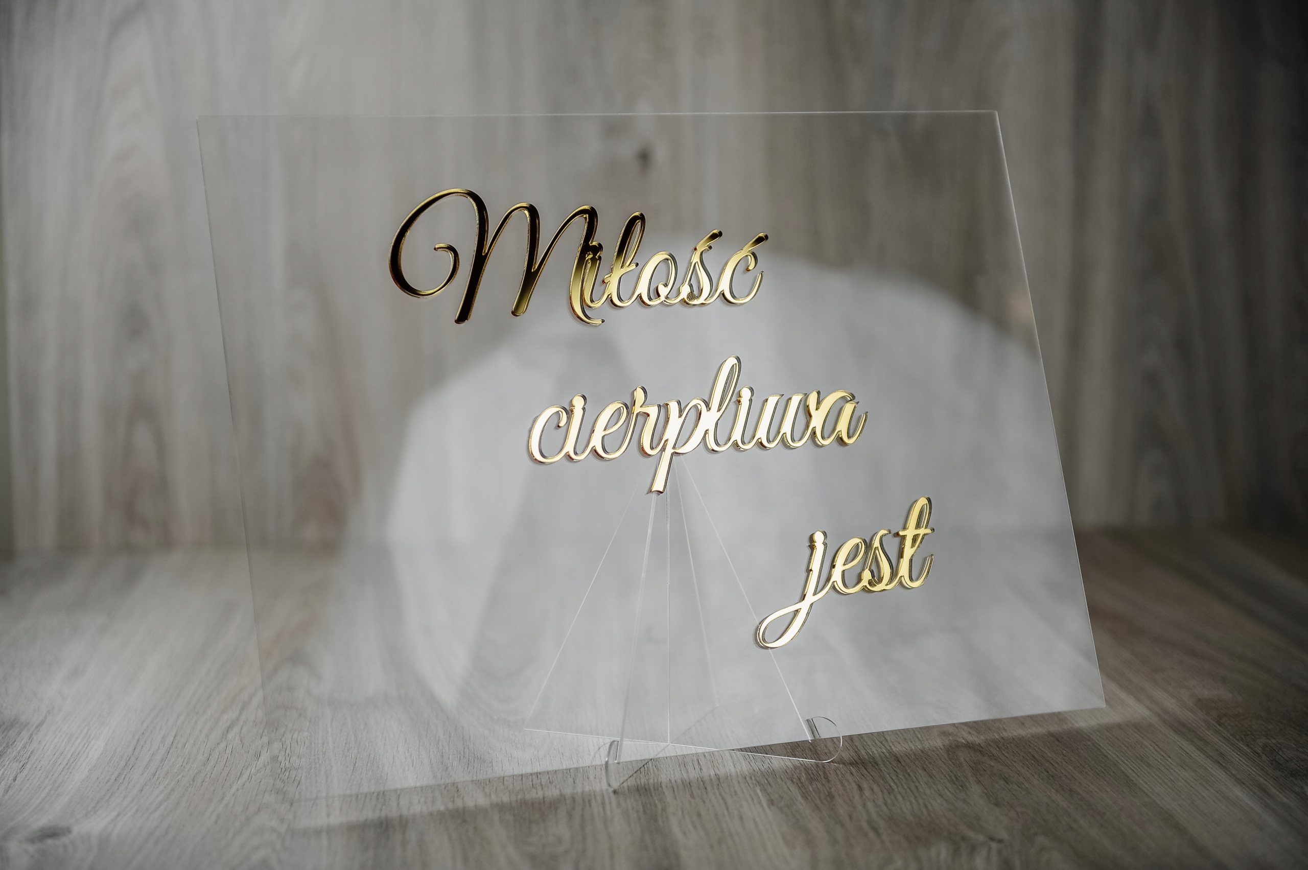 Tabliczki z Hymnem o Miłości zestaw 20x30 Ślub Wesele Marka Dekor Laser